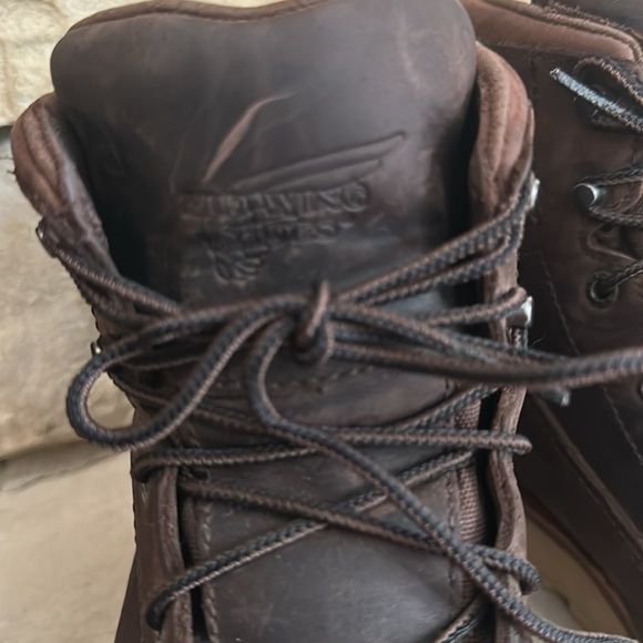 Red Wing #2443 Brown Safety Toe Work Boots - Picture 10 of 14